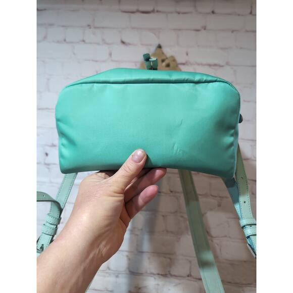 Kate Spade Karissa Backpack Purse Pre-owned Mint Green Ombre Nylon - Picture 6 of 15